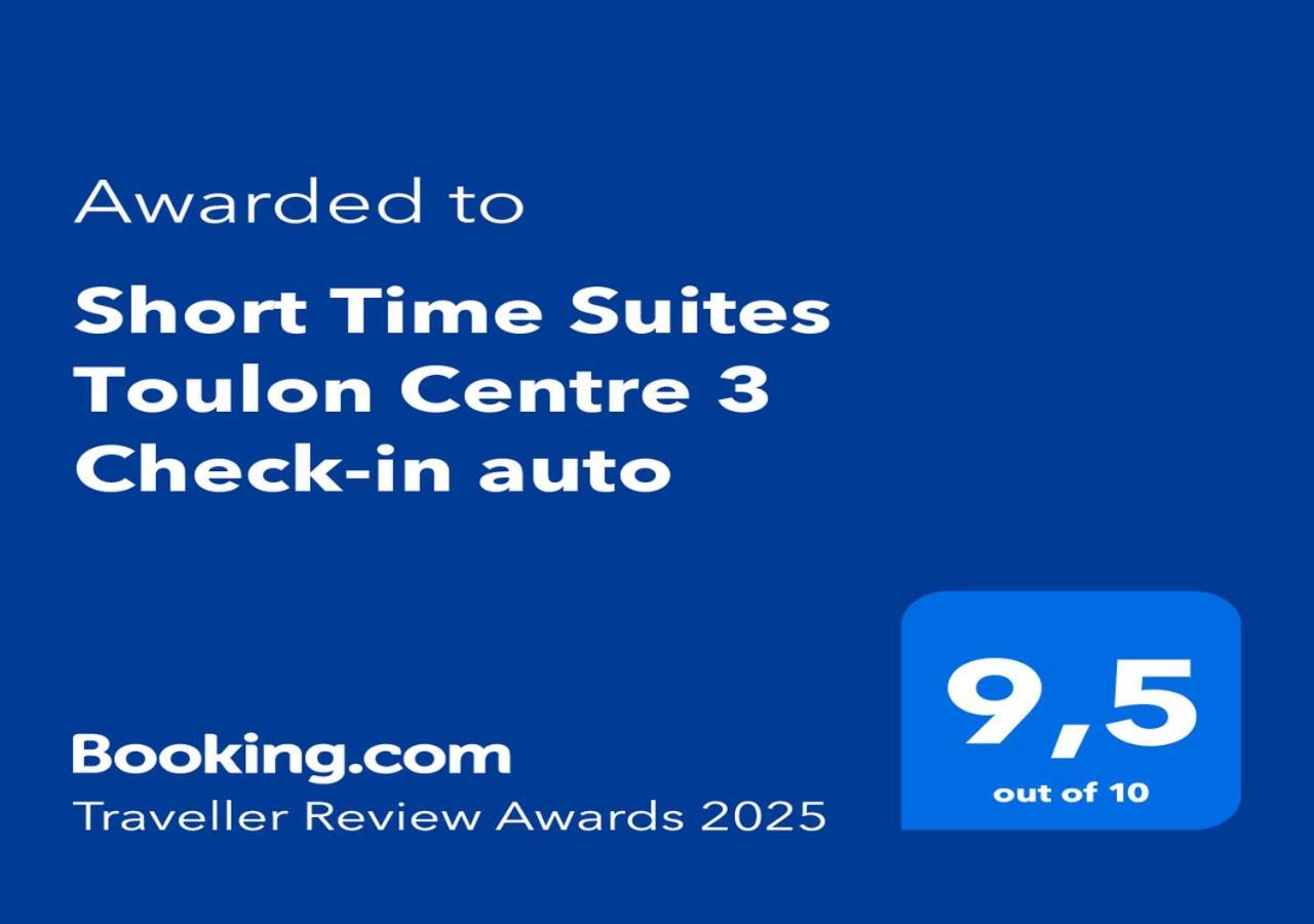 Short Time Suites Toulon Centre 3 "Le Spot" Check-In Auto Exterior photo